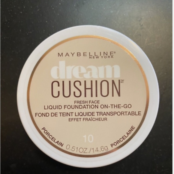 NEW Maybelline Dream Cushion Fresh Face Liquid On-the-Go Foundation in Porcelain - Picture 1 of 3